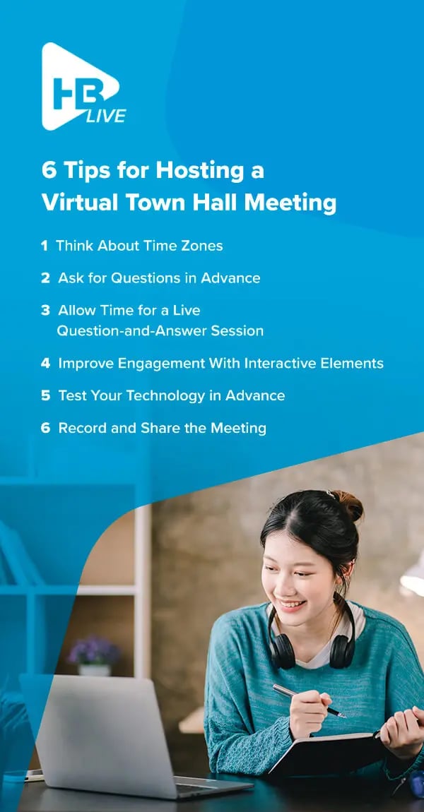 6 Tips for Hosting a Virtual Town Hall Meeting