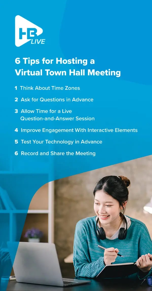 6 Tips for Hosting a Virtual Town Hall Meeting