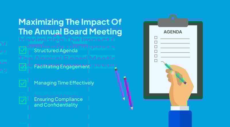 planning board meeting with a checklist