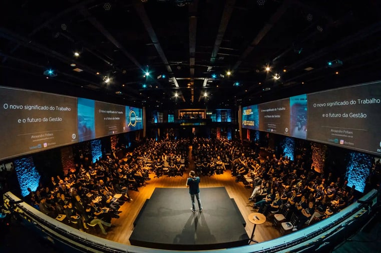 speaker in a fish eye lense