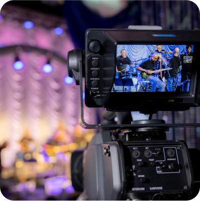 close up of camera display screen