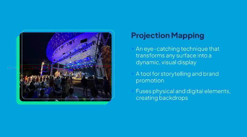 i-mag screens and led wall for a virtual event