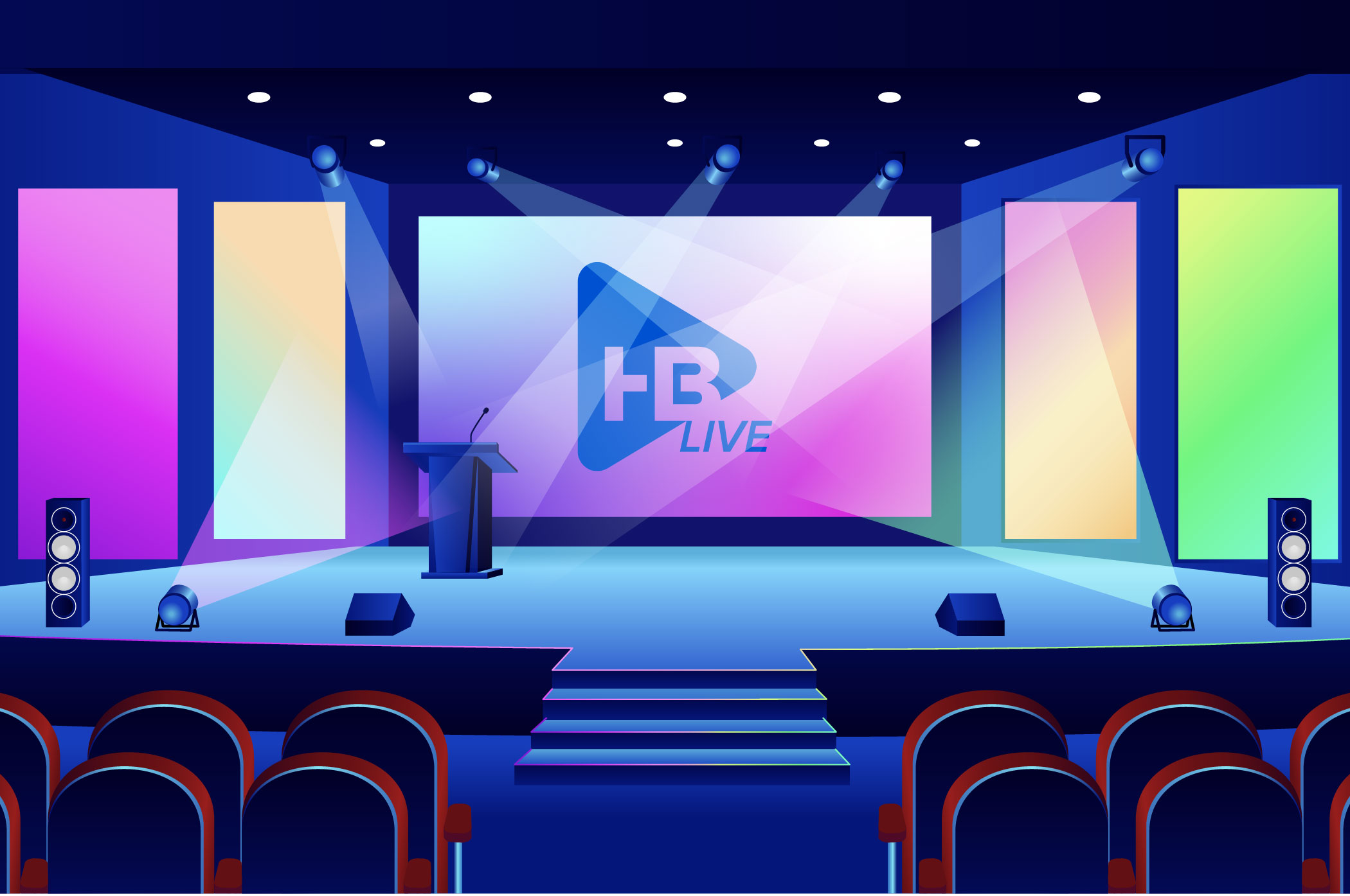 a stage with visual impact in live event productions